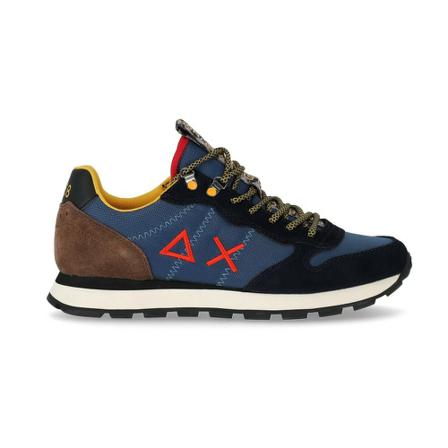 Sun68 - Sneakers - Blå - Herr - Storlek: 44 Eu, Herr, Storlek: 44 EU