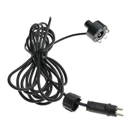 RGB 6 LED AC12V Vannfontene Lampe med 2-Pin Tilkobling Undervanns Dammelamper Vannfunksjon Lys (FMY)