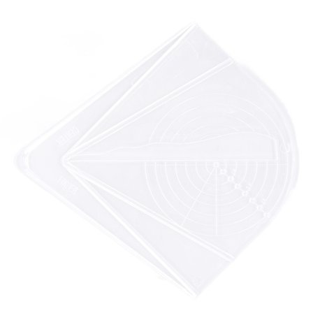 Akryl center finder rund cirkel gennemsigtig træbearbejdning lineal værktøj til uregelmæssigt træ