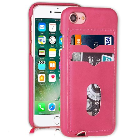 Skal med Korthållare för iPhone SE 2020 (Vintage-Mark)