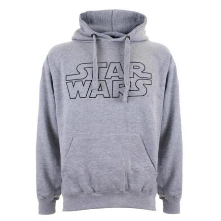 Star Wars Logo Hoodie För Män Xxl Grå
