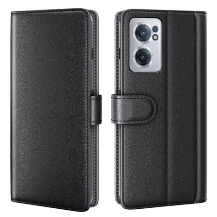 Aito nahkakotelo luottokorttipaikoilla OnePlus Nord CE 2 5G - Musta