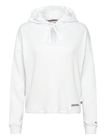 Hoodie Top White Tommy Hilfiger