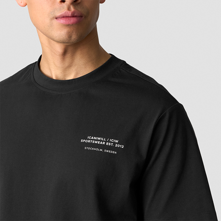 T-shirts ICANIWILL Everyday T-shirt Sort - Bodyman.dk