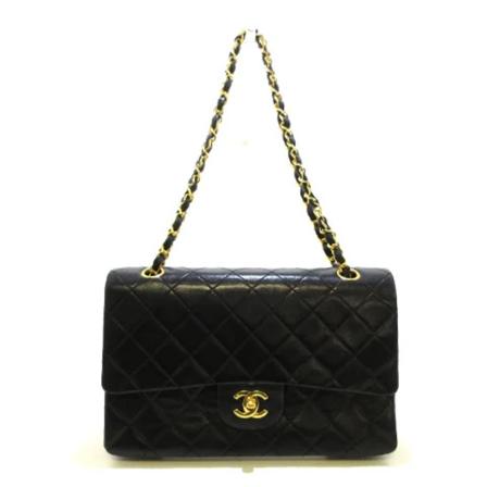 Chanel Vintage Pre-owned Leather chanel-Tass , Zwart , Dames , Maat: ONE Size Vintage Tassen