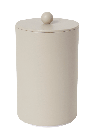 Åhléns Home Förvaringsburk med lock 11 cm Badrumstillbehör Beige ONESIZE