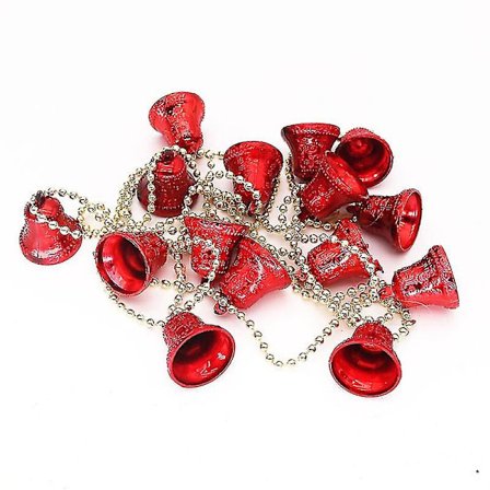 Jul 15 stk. bjælder perler perler streng guirlande jule kane bjælder guirlande jingle bjælder hængende guirlande til ferie