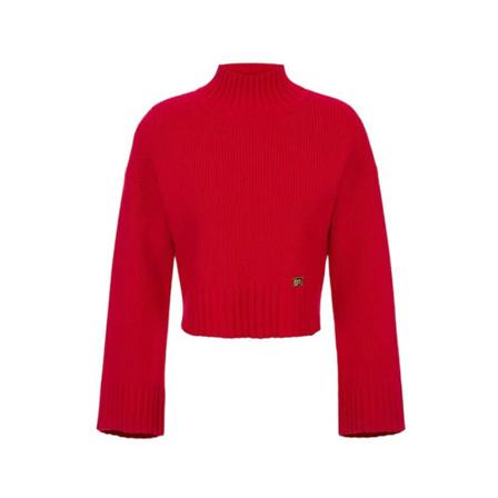 Elisabetta Franchi, Turtlenecks Czerwony, Kobieta, Rozmiar: S
