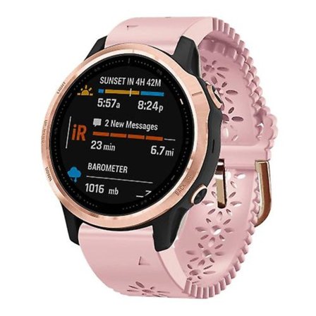Garmin Fenix ​​6s 20 mm:n naisten watch , jossa on pitsirei'itys