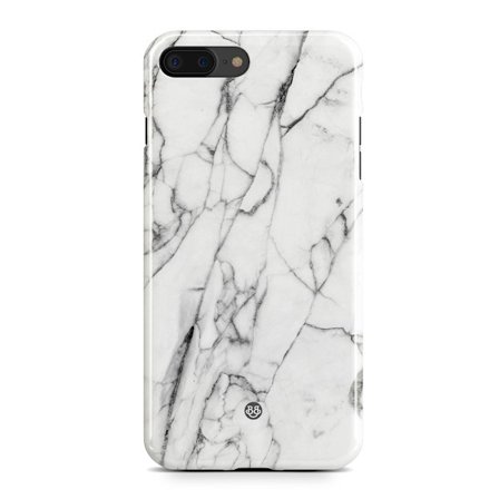 Bjornberry iPhone 8 Plus Premium Skal - Vit Marmor