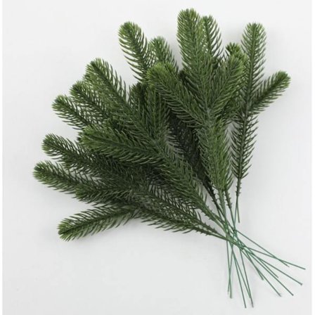 100 stk. Kunstige Julegran Grene Nåle Girlande, Kunstige Grannåle, Grønt Kunstigt Juletræ