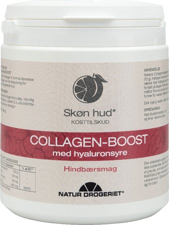Natur Drogeriet Collagen-Boost med hyaluronsyre – hindbærsmag 350 g, Helse & Madvarer, Kollagen, Kollagenpulver