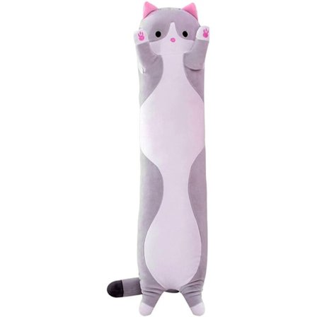 Gigant Katt Pute Tegneserie Kattesovende Pute Søt Katt Plysj Katt Dukke Lang Pute Barn Jente Dag Hendelse