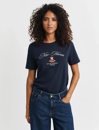 GANT Reg Cotton Crest Ss T-Shirt - XXL