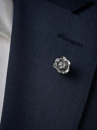 John Henric Men's Silberne Reversnadel Beja Size Onesize