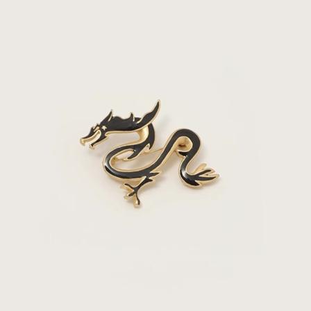 Retro Dragon Totem Brosch Personlighed Mäns Zodiac Pin Mode