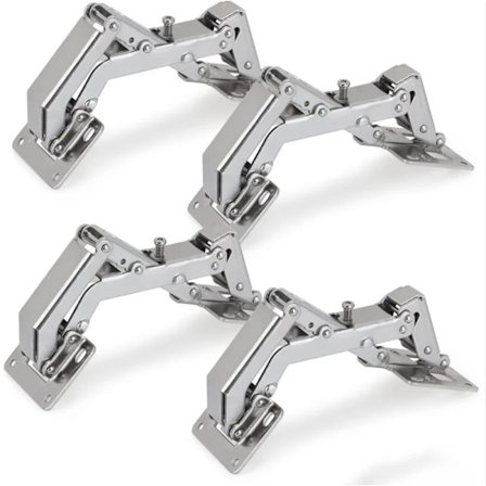 4 stk. Skapdørs hengsler Dørhengsel 170 Grader Skaphengsel Usynlig Hengsel for Kjøkkenskap Bred Vinkel Dørhengsel 4p