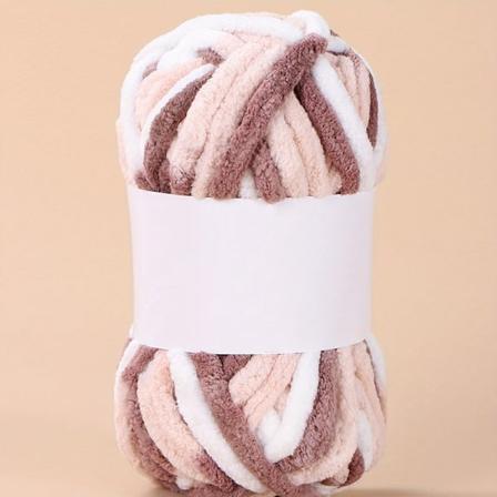 50g/Nøgle Blanding af Farverige Farvestof Isstribe Garn til Håndstrik DIY Blød Tykkelse Uldtråd Tæppe Sjal Hæklet Garn color K