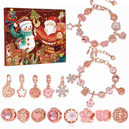 Smykke-adventskalender Adventskalender Barn DIY Armbånd Blind Box, 24 Overraskelser Jul{FY}