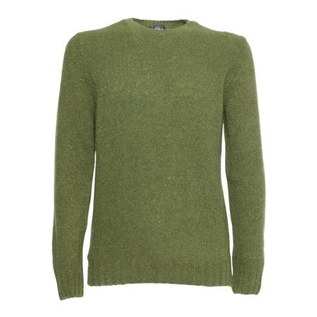 Fedeli Round-neck Strik Grøn, Herre Strik, Størrelse: XL