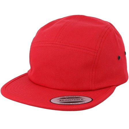 Yupoong - Punainen 5panel Lippis - Red 5-Panel @ Hatstore
