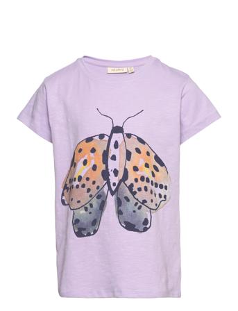 Sgpilou Garden Swarm Ss Tee T-shirts Short-sleeved Lilla Soft Gallery*Betinget Tilbud