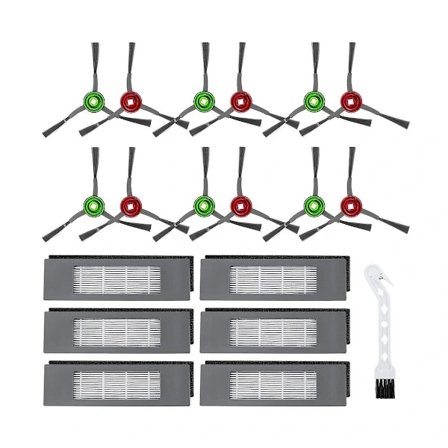 Erstatnings Sidebørste Hepa-filter Kompatibel med T8aivi T8max N8pro Støvsuger Tilbehør