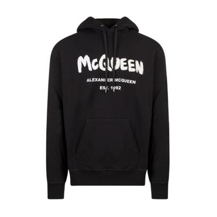 Alexander McQueen, Sweatshirts Zwart, Heren, Maat:L