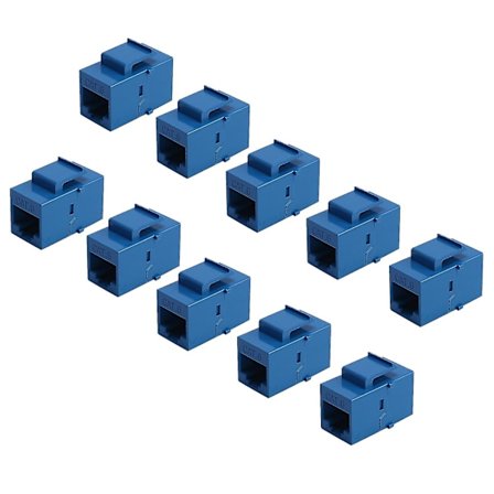 10 stk RJ45 Connector Jack Cat6 Forlængerkobling Ethernet Netværk Lan Cat 6 Koblingsjacks Udvidelse