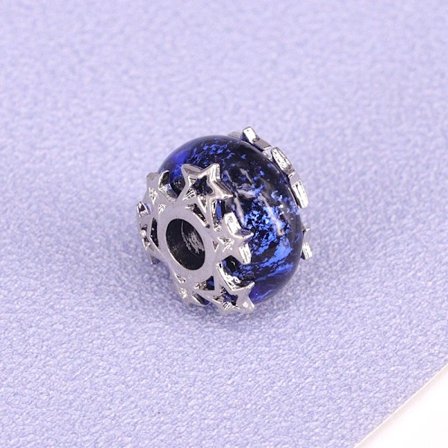 Ny europeisk färgglad Lampwork Glaspärla Murano Plast Aolly Charm Passar Pandora Armband Armband Kvinnor Tjej DIY Smycken Dropship