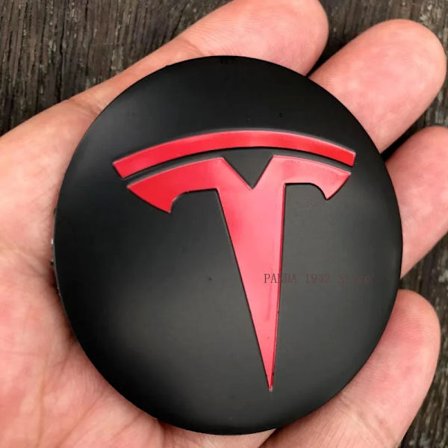 4 stk. hjulkapsler senterdeksel emblemer klistremerke for Tesla Model 3 Y S X flere farger