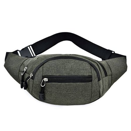 Midjeväska med flera fack 1-pack grön