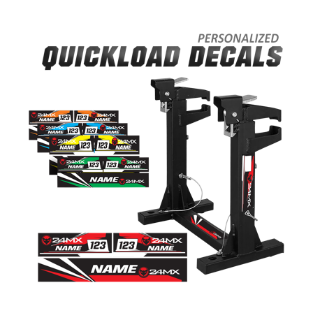 Aufkleber für den Quickload-Ständer 24MX Personalisiert