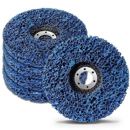 Rengöringsskivor 125 x 22 mm, Slipningsskiva Avslipningsskiva för Färgytebehandling Slipningsskiva för Vinkelslip - 5-pack Lila