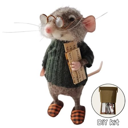 Filtet Mus-Kit Håndlaget Filtet Mus Jule Filtet Mus_OF