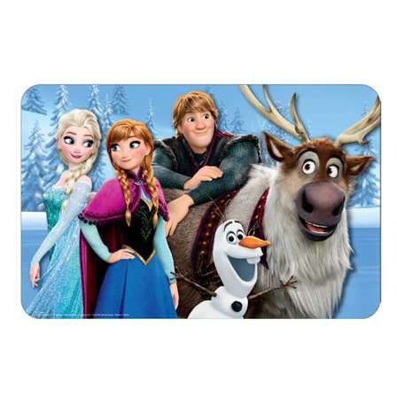 Disney Frozen Familjeplacering 43x28 cm - Snygg och Praktisk Matplacering för Barn