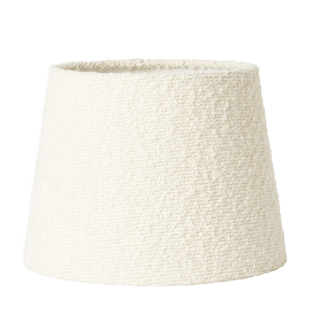 Åhléns Home Lampskärm i bouclé 22 cm Belysning Vit ONESIZE