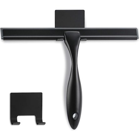 Duschraka, 10 tum, Ränderfri, Matt Svart, Allround