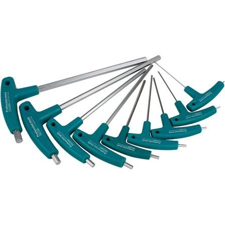 Hex-nyckeluppsättning med T-handtag (1,5+2+2,5+3+4+5
