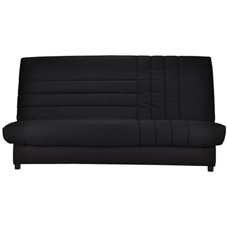 COMFORT BULTEX 3-personers sovesofa - Sort stof - Fremstillet i Frankrig - L 192 x D 95 cm - BEIJA