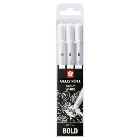 Sakura Gelly Roll Basic White 3er-Pack Bold