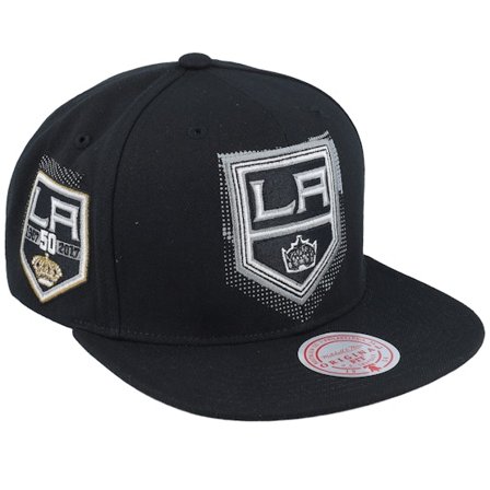 Mitchell & Ness - NHL Preto snapback Boné - Los Angeles Kings Big Face 7.0 Vintage Black Snapback @ Hatstore