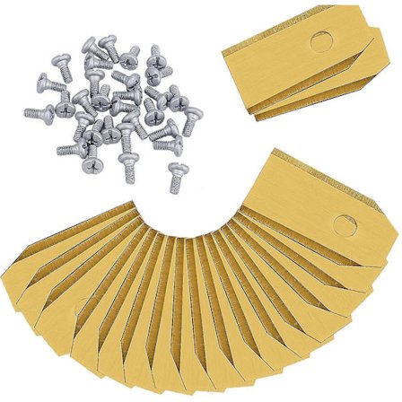 30 X Titanium Knife Blades Robot Lawn Mower Replacement Blades For All Husqvarna Gardena Yard Force Automower Heavy Duty Automower Lawn Mowers