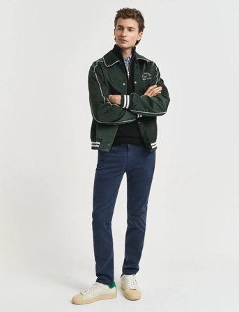 GANT Slim Desert Jeans - Khaki green - 30 x 32