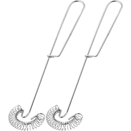 2 stk rustfritt stål spiralvisp for kjøkken