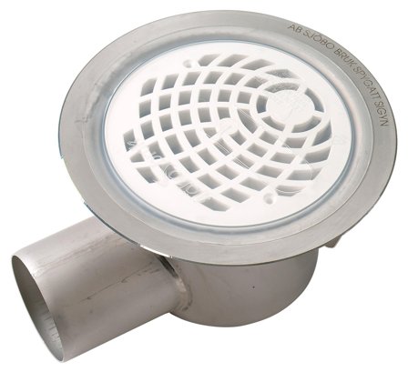 Purus 7152410 Spygatt 75 mm, sideutløp, Innendørsavløp