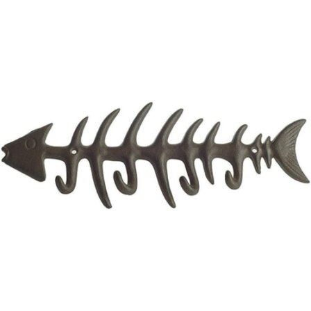 Dekorativ sildebensvægmonteret håndklædestang - Stilfuldt støbejern