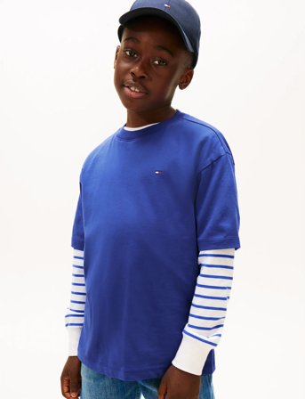 Tommy Hilfiger Essential Archive Fit Tee Ss - Blue - 152