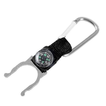 Udendørs Karabinhage Bælte Kompas 2 Styk Rød