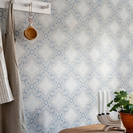 Duro Tapet, Dahlströmskagården 686-03 Gammalsvenska QuickUp, L, Grå, Färg & tapeter